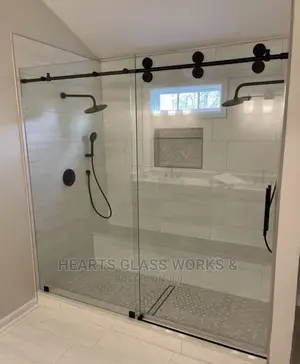 Shower Enclosure With Black Matt Imported Accessories 