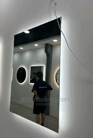 Plan Mirror With Back Lights