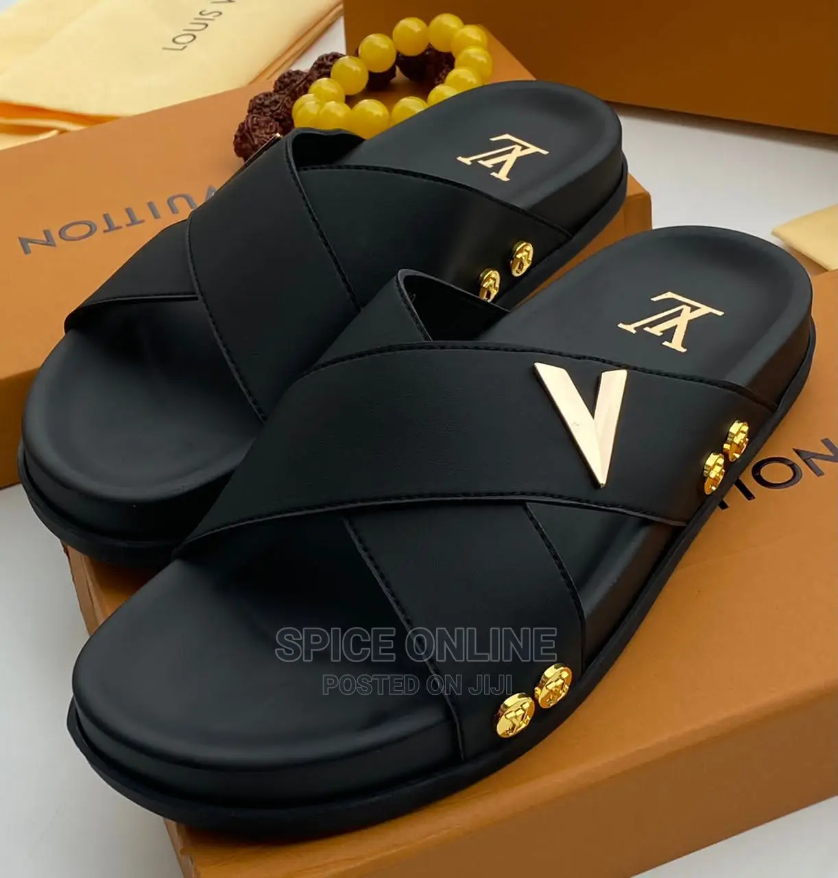 Vvip: Original Louis Vuitton Slippers