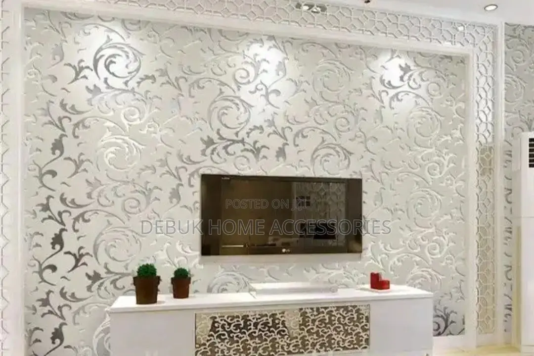 Glittering Silver Wallpaper