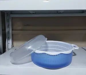 Plastic Bowl Sieve With Cover (Per Dozen)