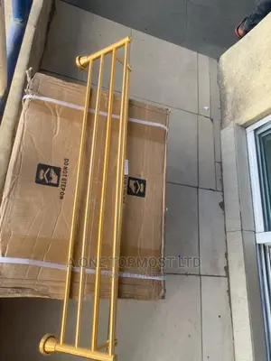 Towel Rack Gold by 90cm