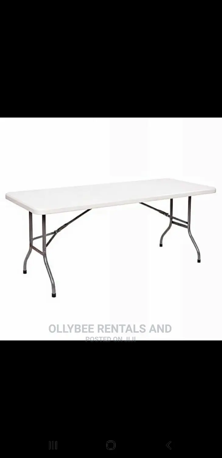 Rentals; Plastic Chairs and Tables