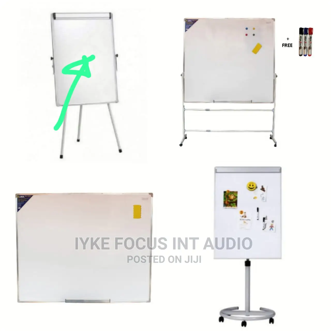 Flipchart Board on Tripod Stand 60cm By90cm