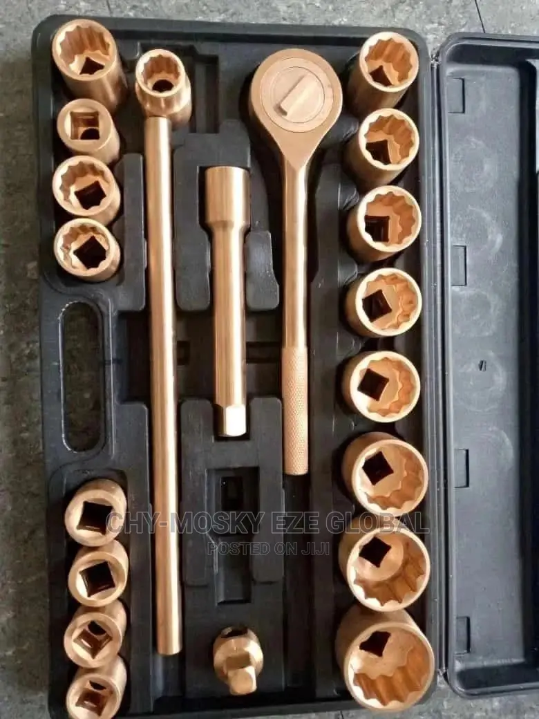 Brass/Non Spark Socket Set 1/2" Drive
