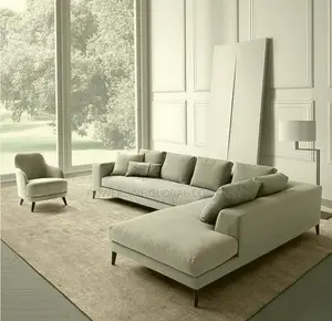 L-Shaped Upholstery Couch for Homes/ Hotels/ Lounges/ Bars