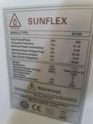 Sunflex 300w Solar Panels