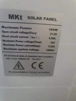 100w MKT Solar Panel
