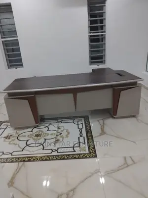 New Modern Executive Office Table 2.4mtr With Bookshelve