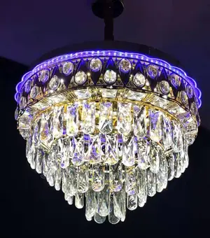 Quality Ceiling Mounted Crystal Chandelier Light