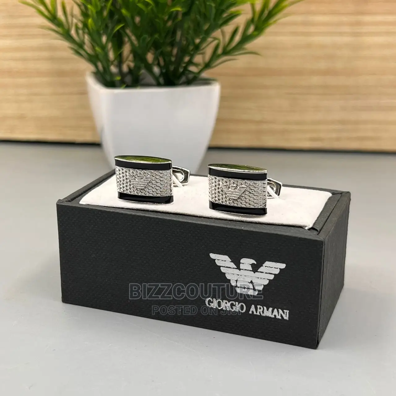 High Quality EMPORIO ARMANI Cuff Links Available in Store