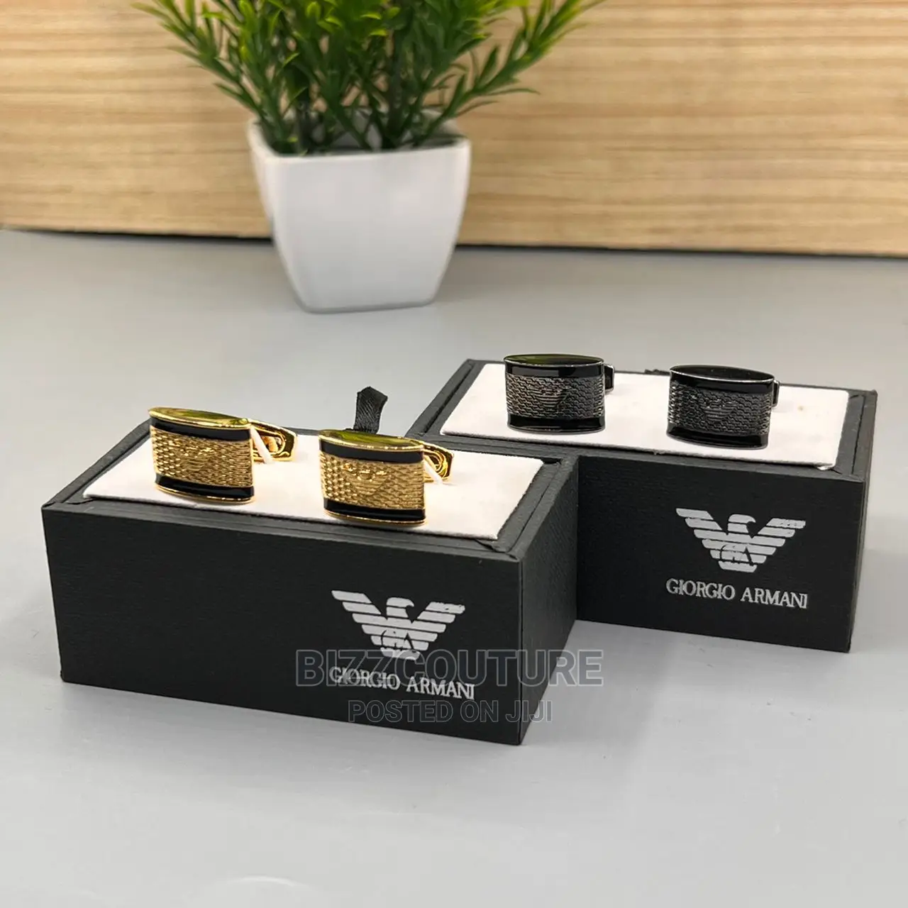 High Quality EMPORIO ARMANI Cuff Links Available in Store