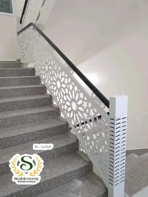 White Coloured Lasers Cut Design