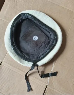White Beret Cap