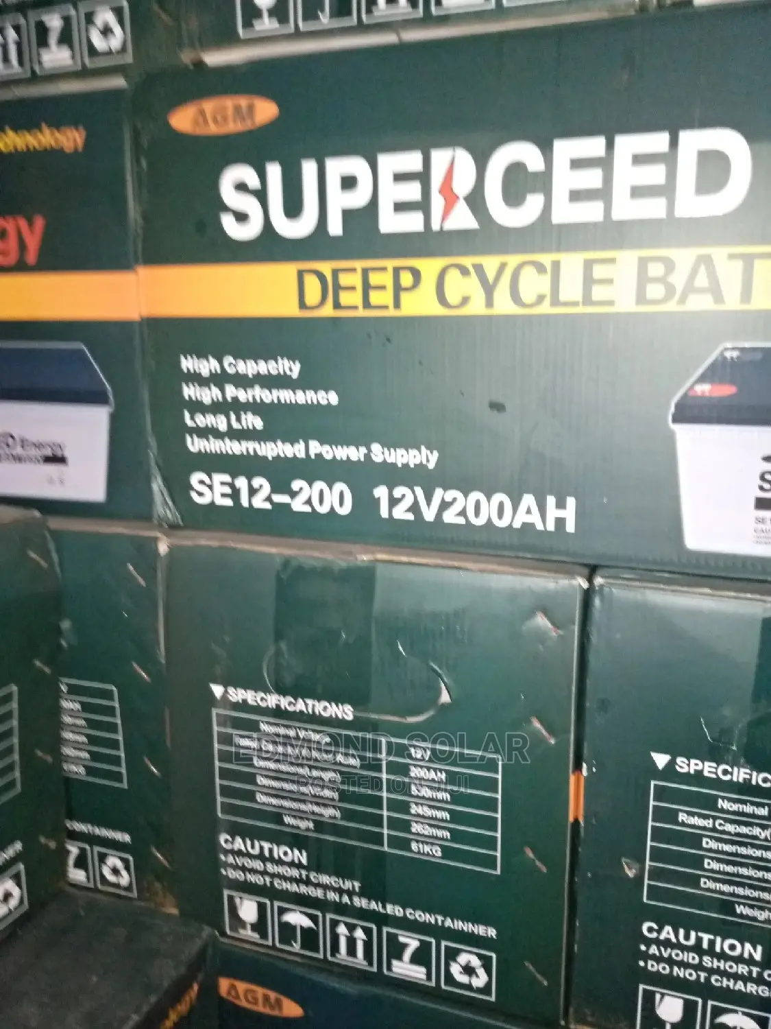 200ah 12v Superceed Solar Battery