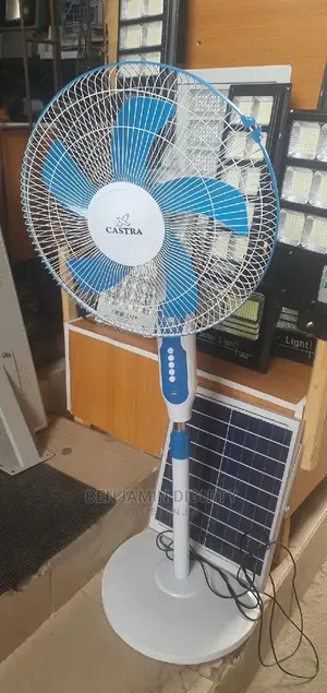 Solar A/C Rechargeable Fan