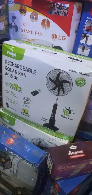 Solar Rechargeable Fan