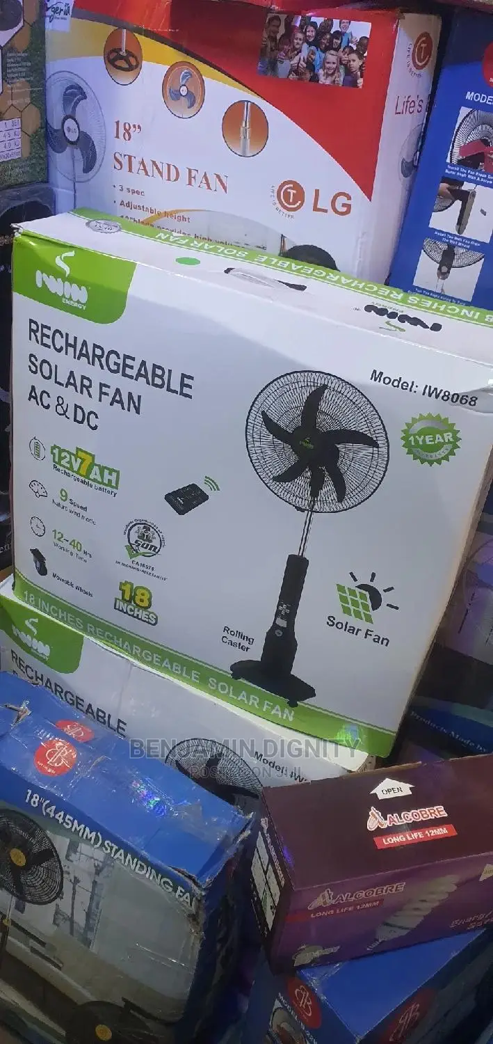 Solar Rechargeable Fan