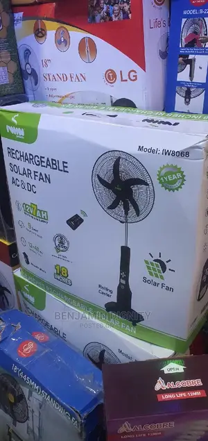Solar Rechargeable Fan