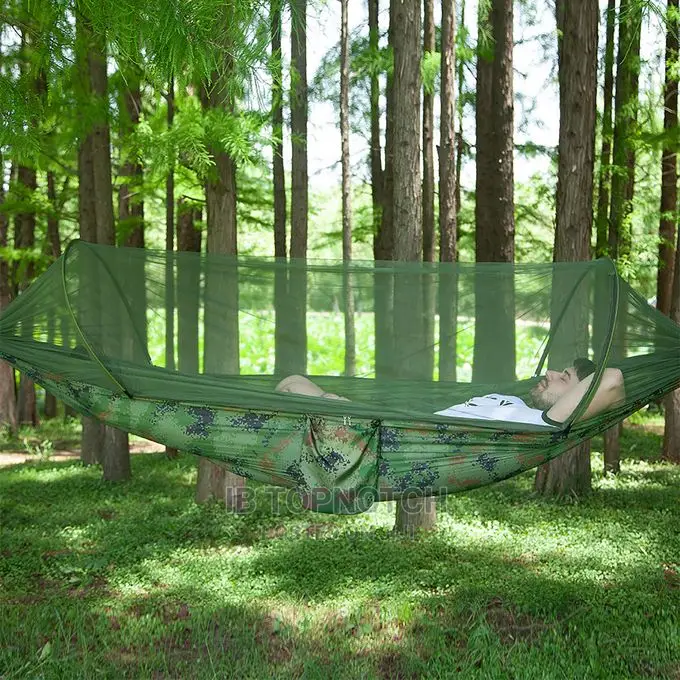 Camping Hammock With Pop-Up Mosquito Net