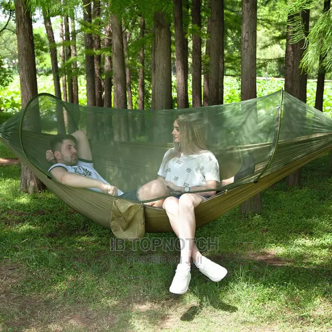 Camping Hammock With Pop-Up Mosquito Net