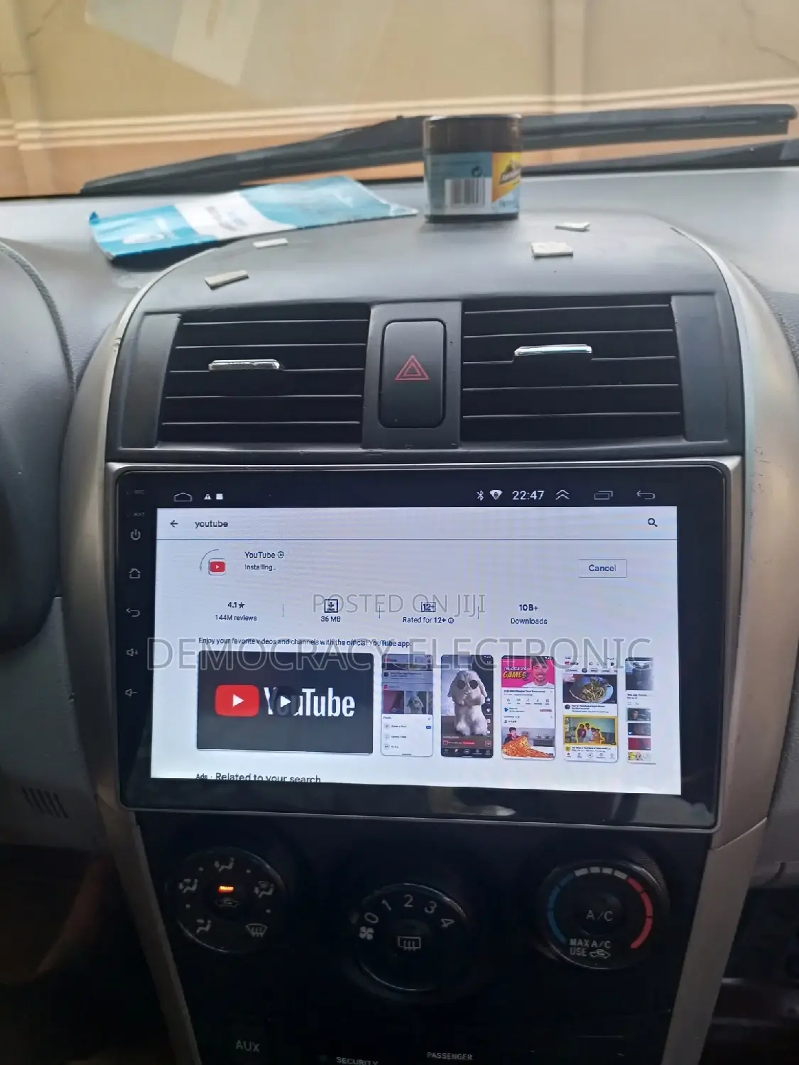 Toyota Corolla Android Screen(2008/2012)With GPS (Map)