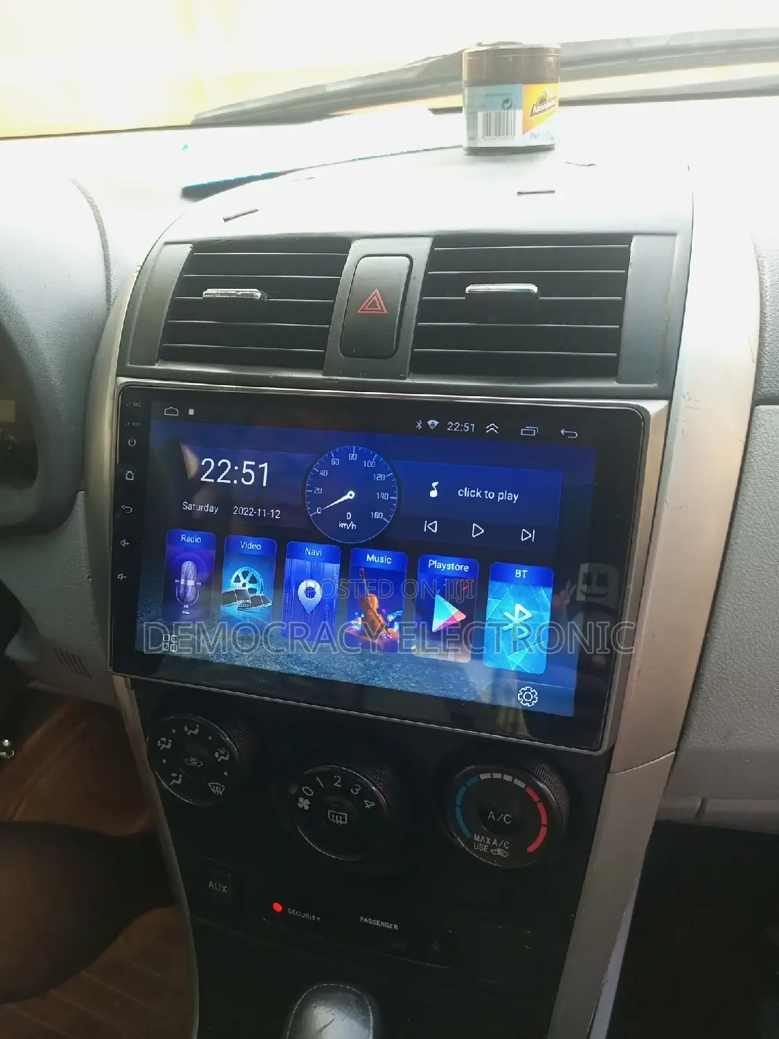 Toyota Corolla Android Screen(2008/2012)With GPS (Map)