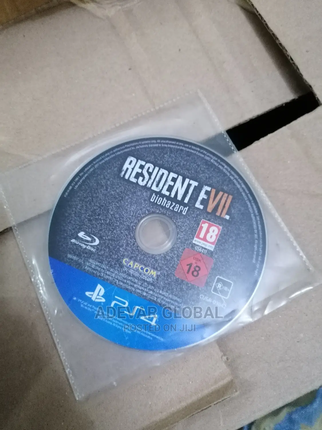 Resident Evil Biohazard Ps4 Game Disc Cd
