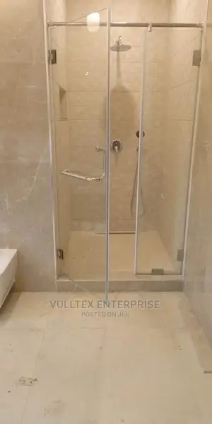 Silver Aluminium Channel Framed Shower Cubicle