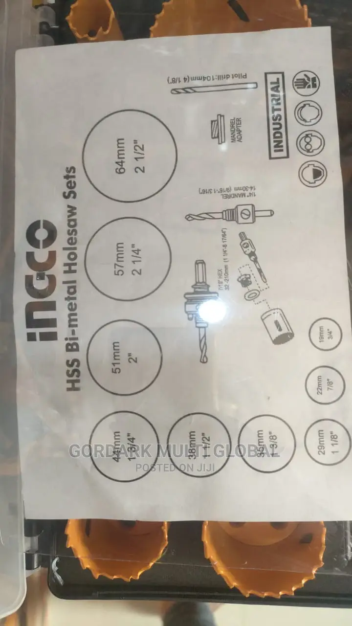 12pcs Bi-Metal Hole Saw Set