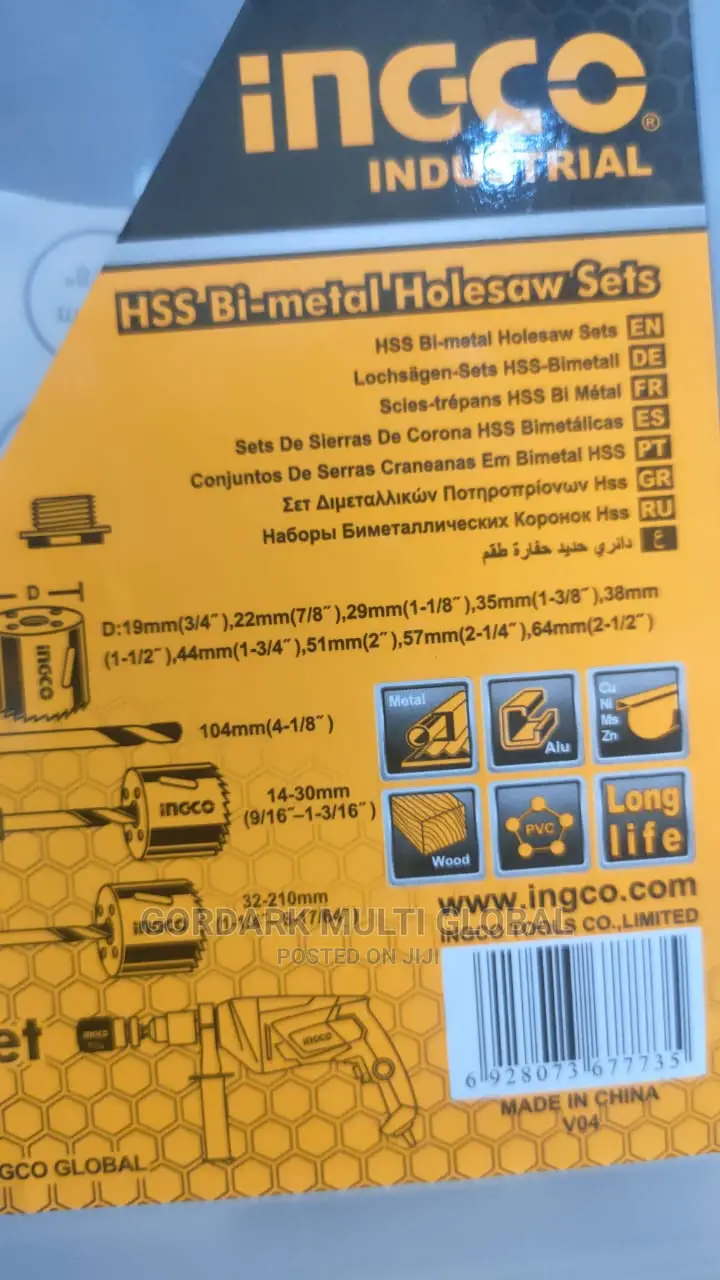 12pcs Bi-Metal Hole Saw Set