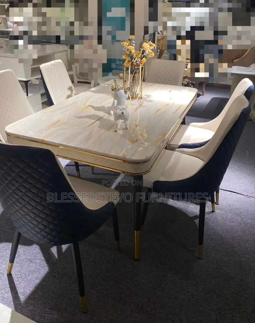 Marble Dining Table With 6 Chairs
