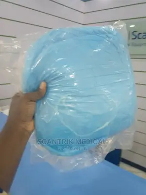 Blue Disposable Non Woven Nurse Cap