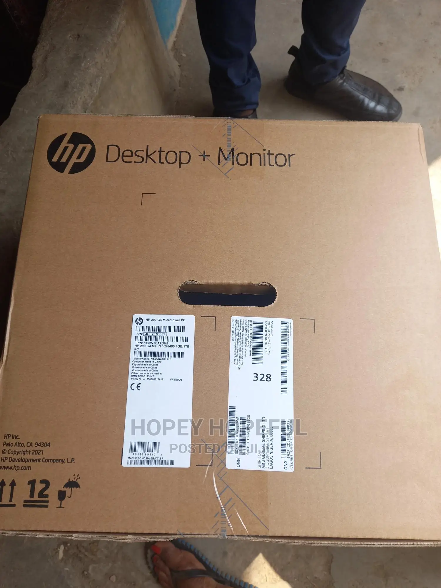 New Desktop Computer HP 290 G4 All-in-One 4GB Intel Pentium HDD 1T