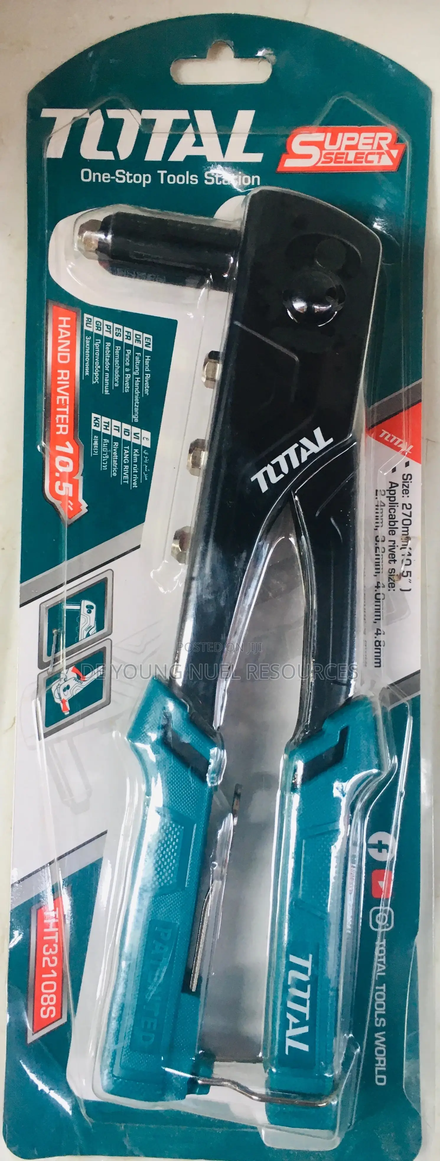 Total Rivet Hand Plier