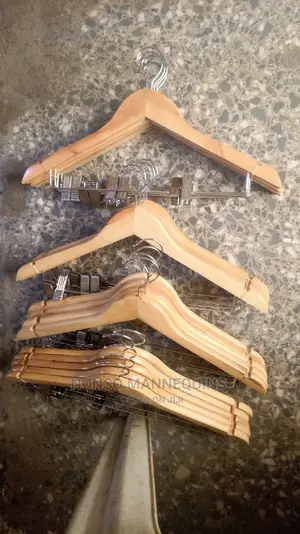 Clip Wooden Clothes Hangers