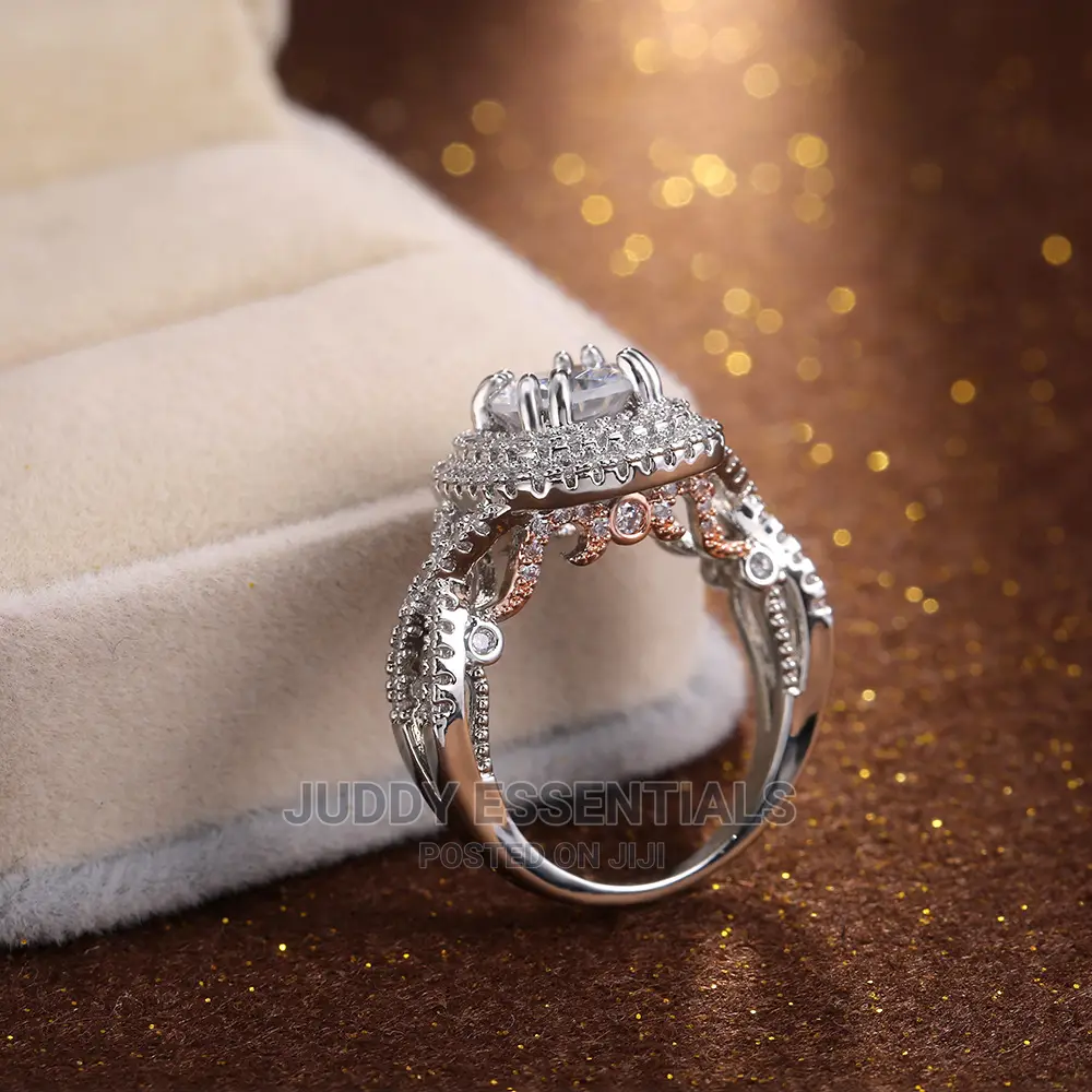 Silver Diamond Engagement Rings