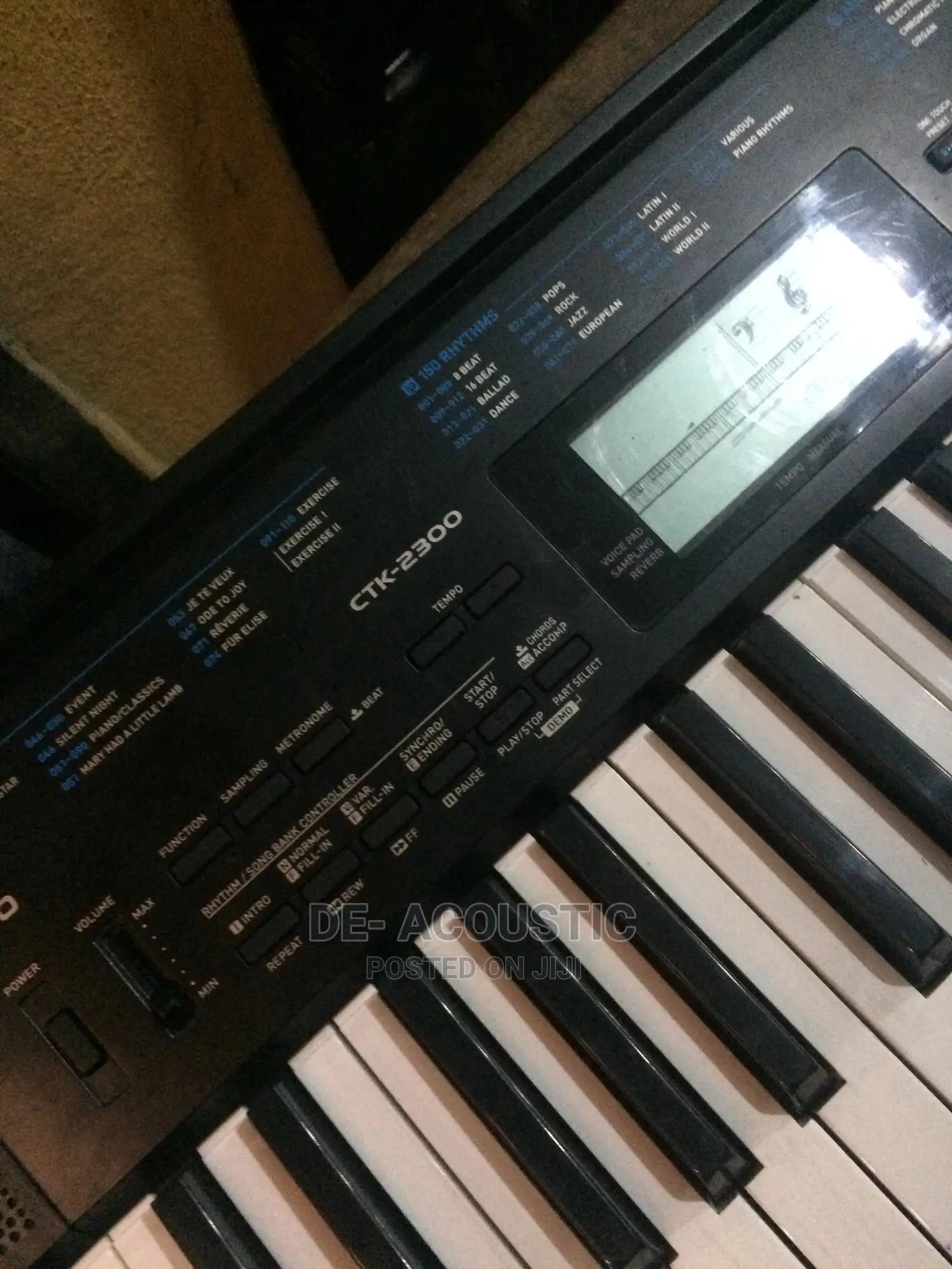 Casio CTK-2300 61-Key Personal Keyboard With Voice Pad Feat