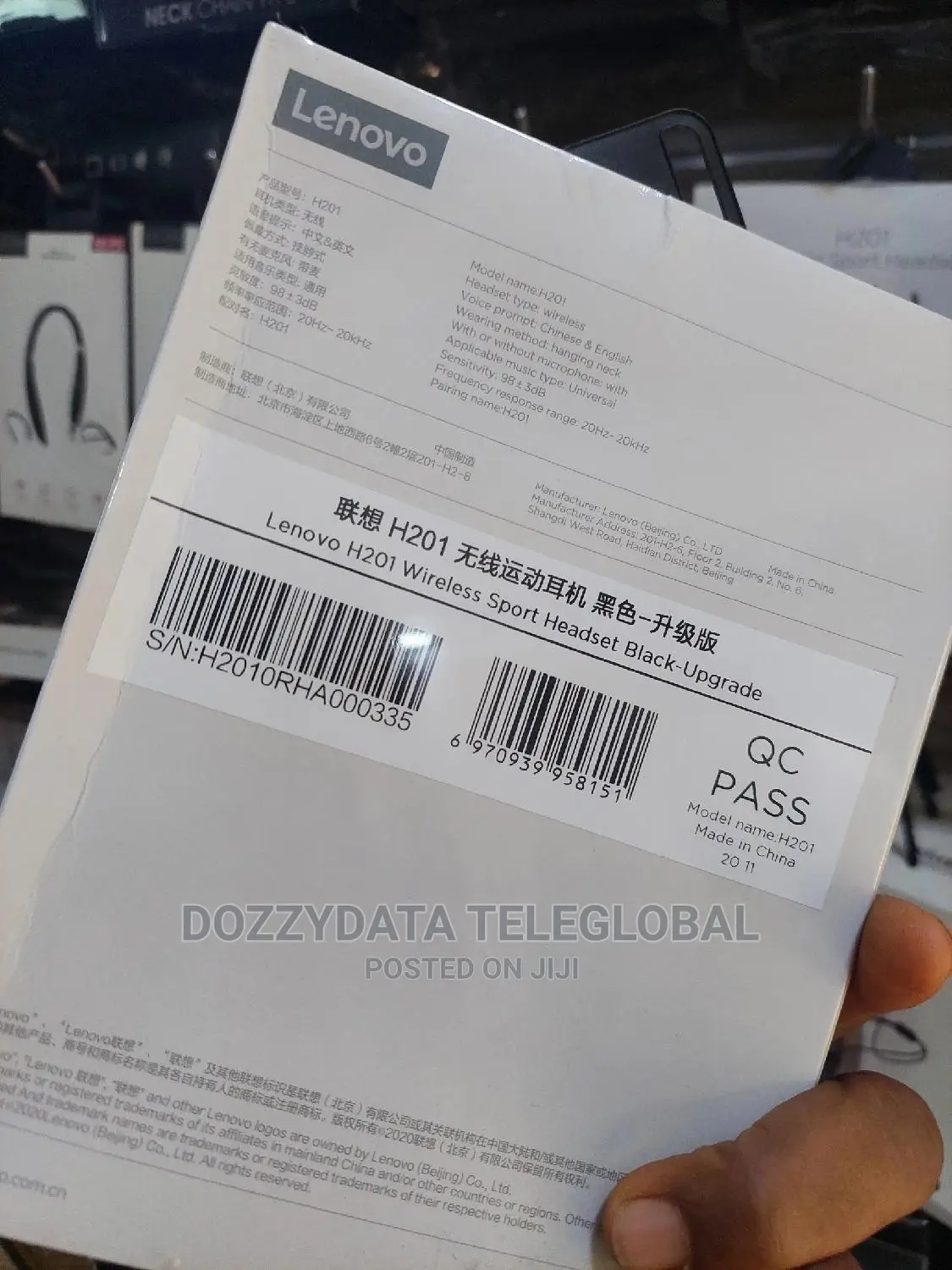 H201 Lenovo Wireless Bluetooth Headset