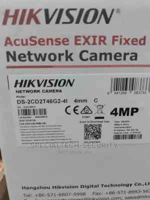Hikvision Acusense 4mp Ip Camera