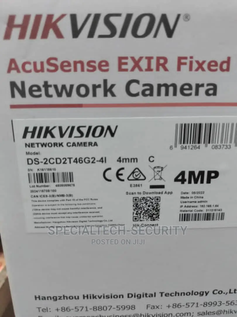 Hikvision Acusense 4mp Ip Camera
