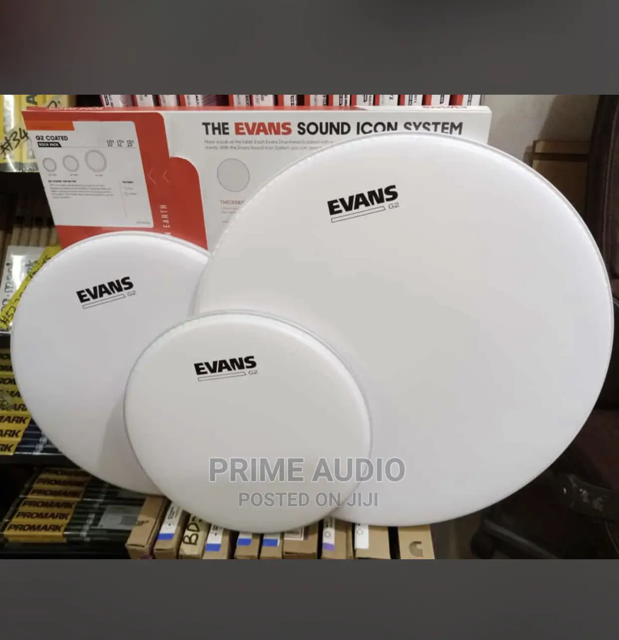 Evans G2 Coated Drum Head/ Velllums