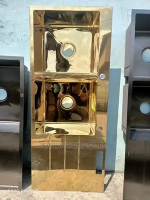 Double Bowl Single Tray (Drain) Mirror Gold Kitchen Sink