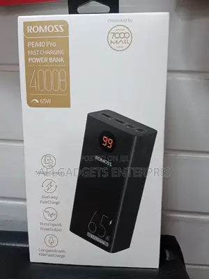 Laptop Power Bank Romosss 65w 40000mah