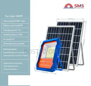 SMS 1000w Top Light Solar Square Flood Street Light