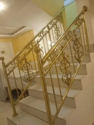 Staircase Handrail With Gold
