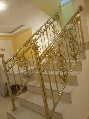 Staircase Handrail With Gold