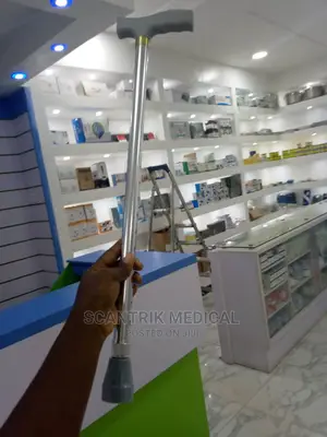 Medical Walking Stick Silver