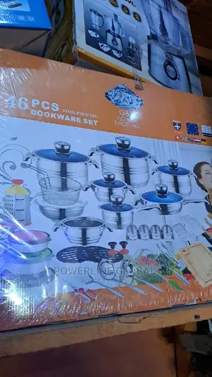 Stainless Pot of 46p in Set for Homes/ Restaurants/ Hotels