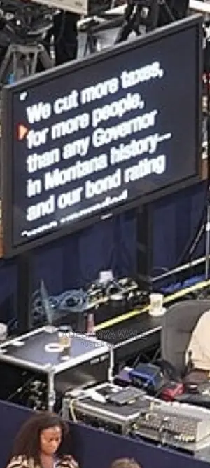 Autocue/Teleprompter on Big Screen Service